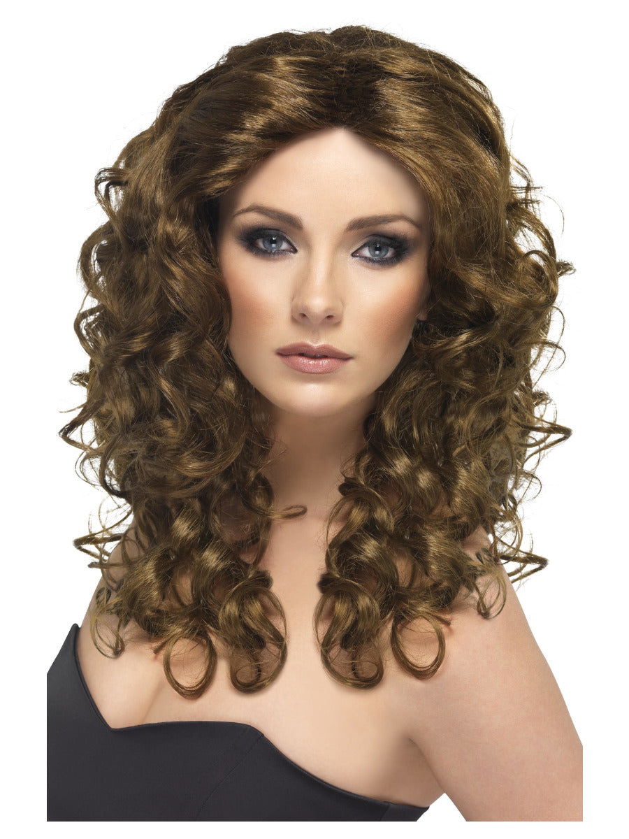 Glamour Wig, Brown - 1