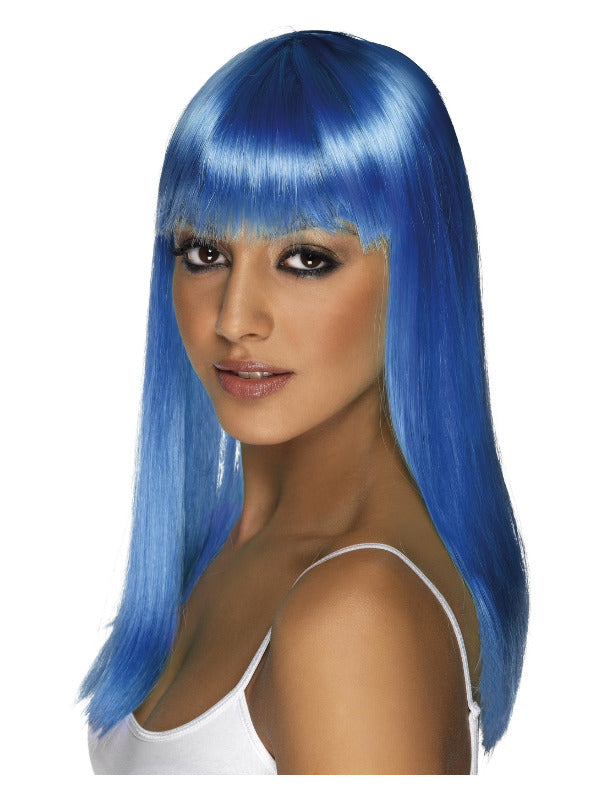 Glamourama Wig, Neon Blue - 2