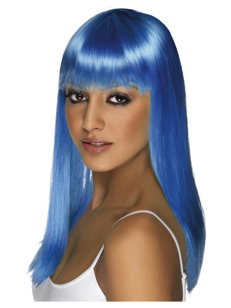 Glamourama Wig, Neon Blue - 1
