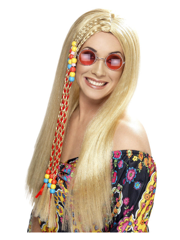 Hippy Party Wig, Blonde - 2
