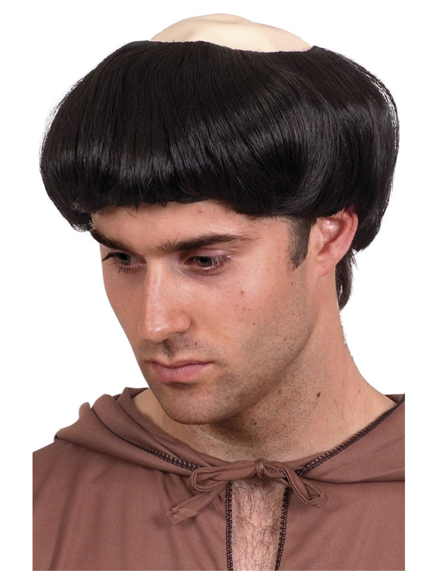 Monk's Wig, Black - 1