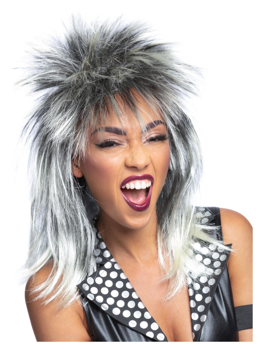 Rock Diva Wig, Two Tone - 1