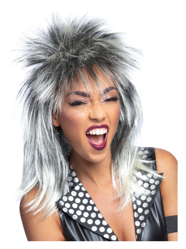 Rock Diva Wig, Two Tone - 2