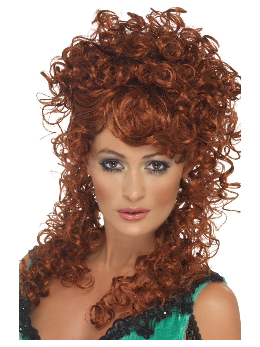 Saloon Girl Wig, Auburn - 1