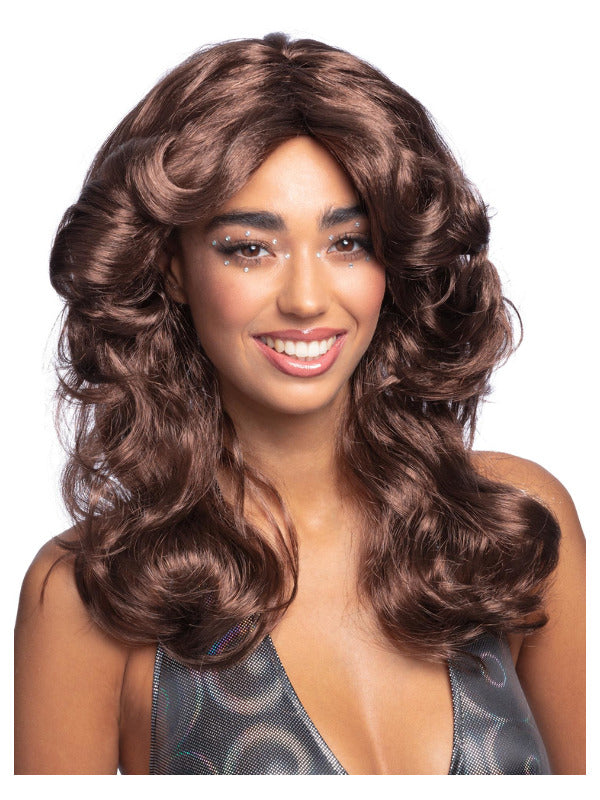 70s Flick Wig, Brown - 2
