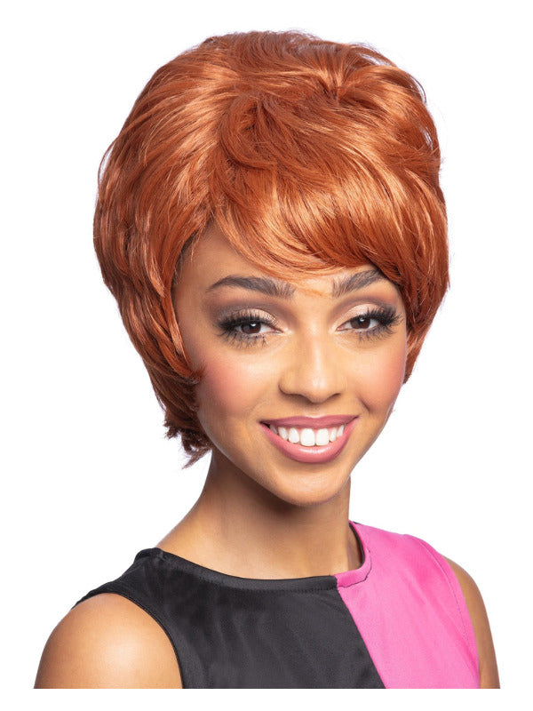 60s Beehive Wig, Auburn - 2