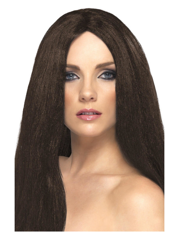 Star Style Wig, Brown - 2
