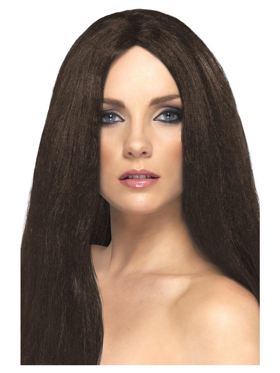 Star Style Wig, Brown - 1