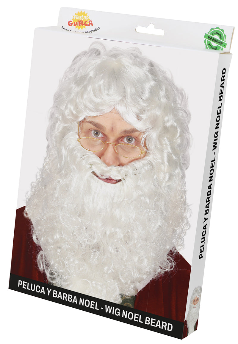 SANTA CLAUS WIG WITH BEARD (BOX CONTAINER)