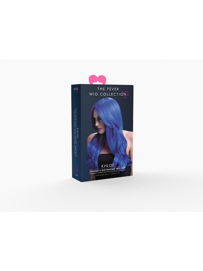 Fever Khloe Wig, Neon Blue - 3