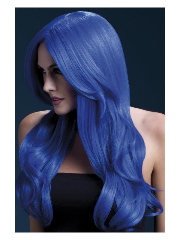 Fever Khloe Wig, Neon Blue - 2