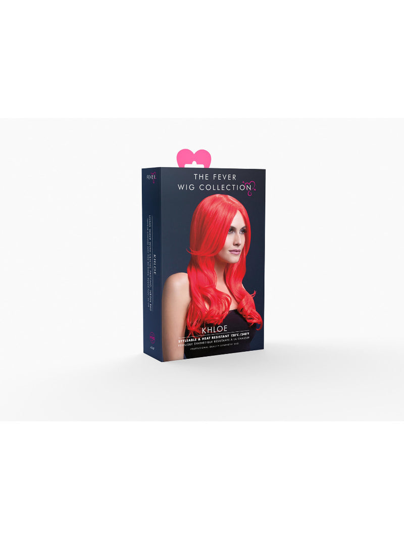 Fever Khloe Wig, Neon Red - 3