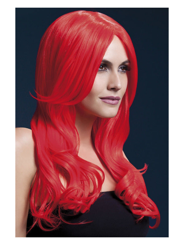 Fever Khloe Wig, Neon Red - 2