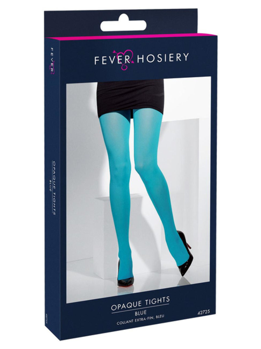 Opaque Tights, Blue - 3