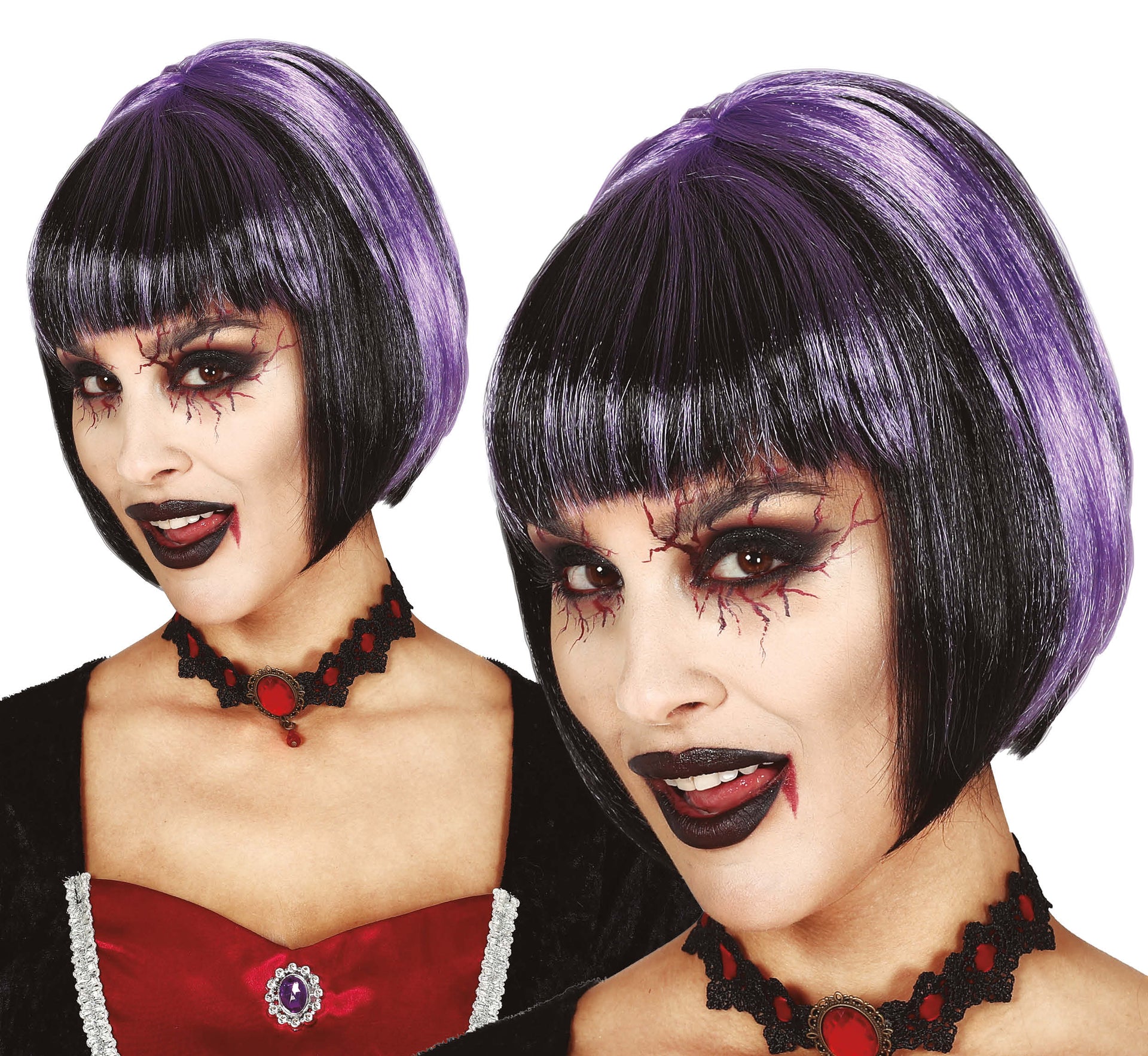 BOB WIG WITH STREAKS IN BOX