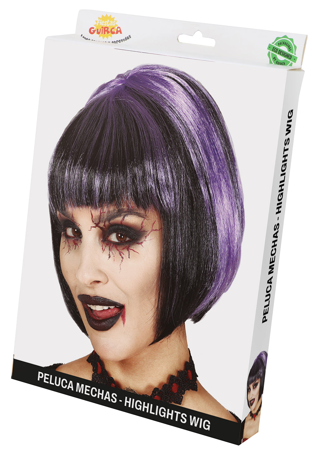 BOB WIG WITH STREAKS IN BOX