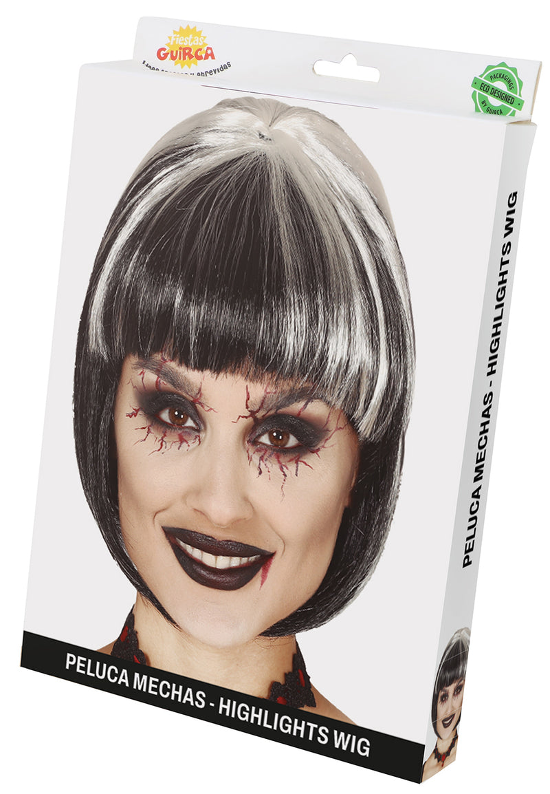 BOB WIG WITH STREAKS IN BOX