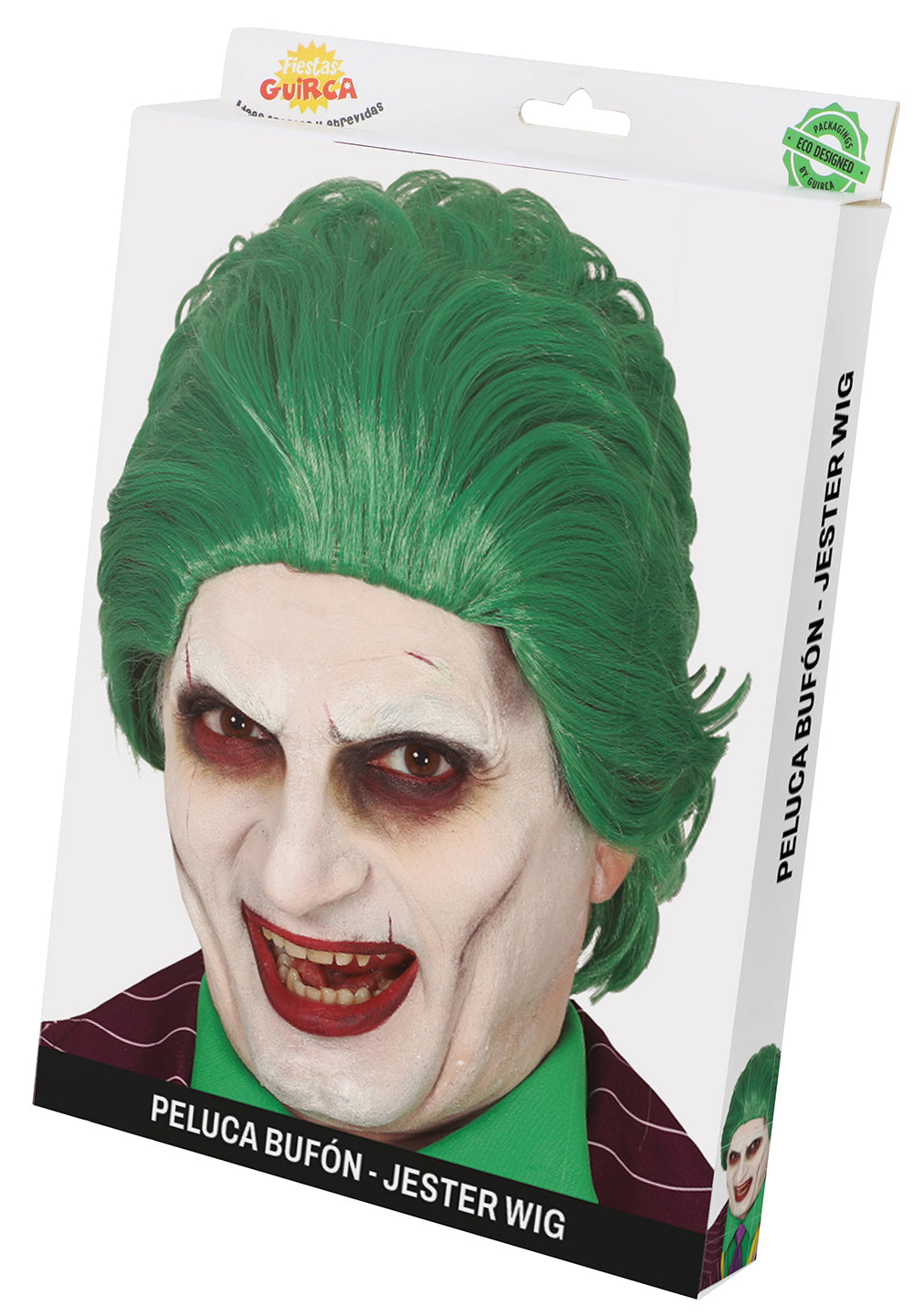 SCARY GREEN JESTER WIG IN BOX