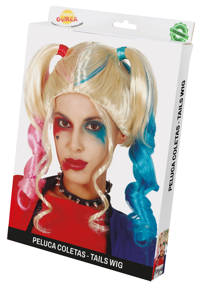 COLORED PIGTAILS WIG IN BOX