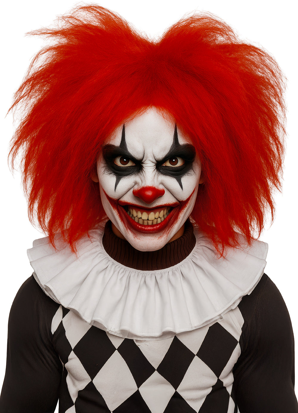 RED CLOWN WIG IN BOX