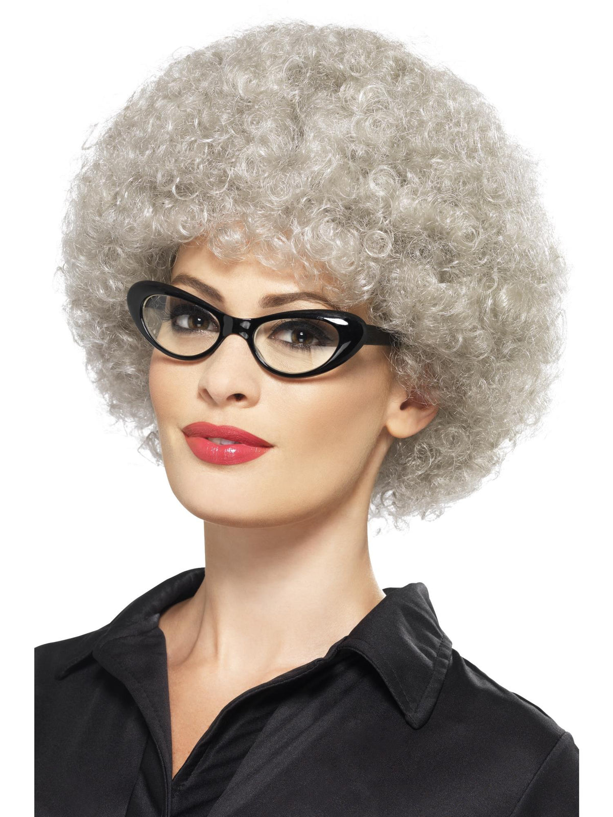 Granny Perm Wig, Grey 1