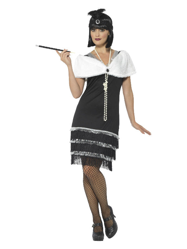 Flapper Costume, Black - 2