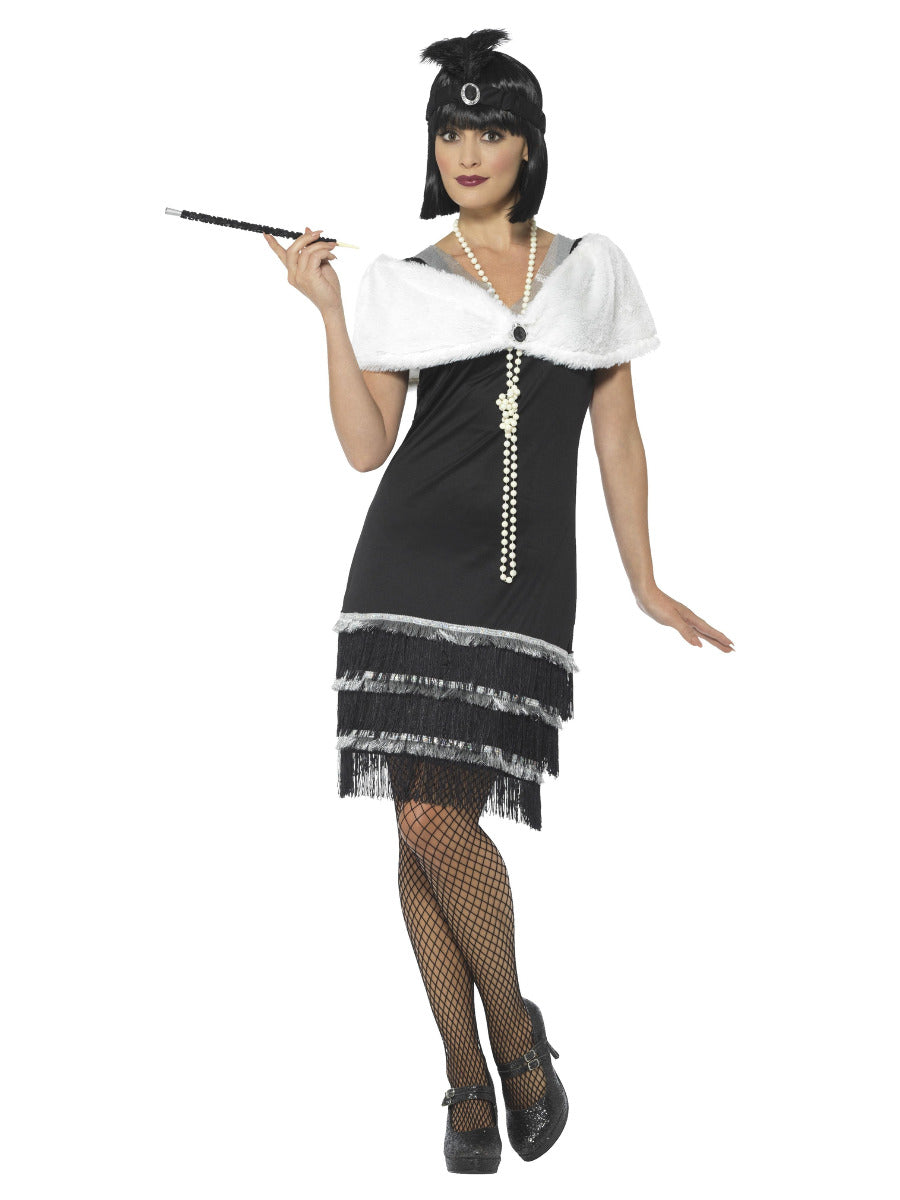 Flapper Costume, Black - 1