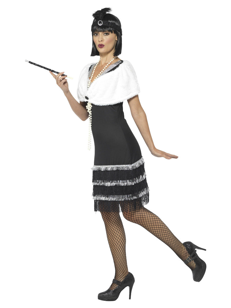 Flapper Costume, Black - 4