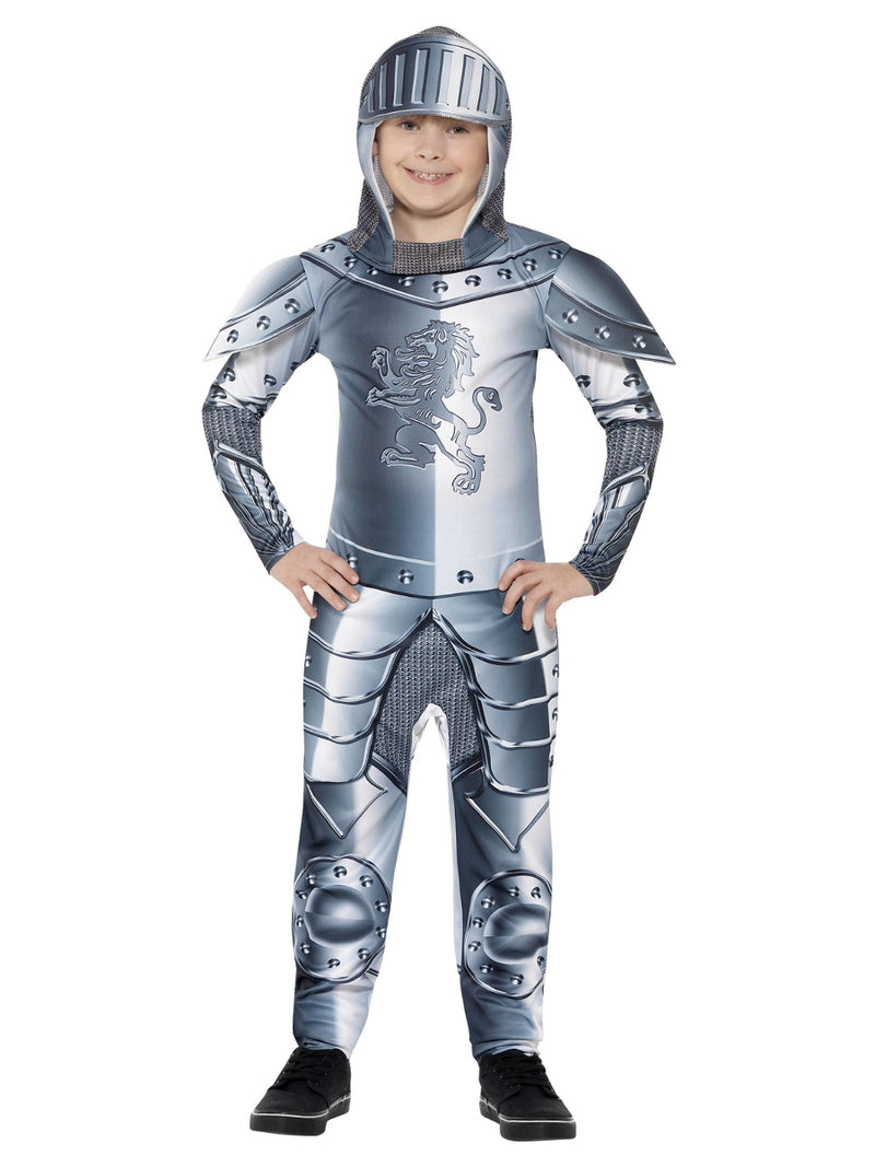 Deluxe Armoured Knight Costume, Grey - 5