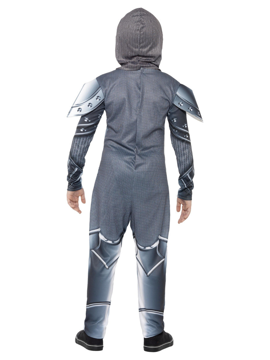 Deluxe Armoured Knight Costume, Grey - 3