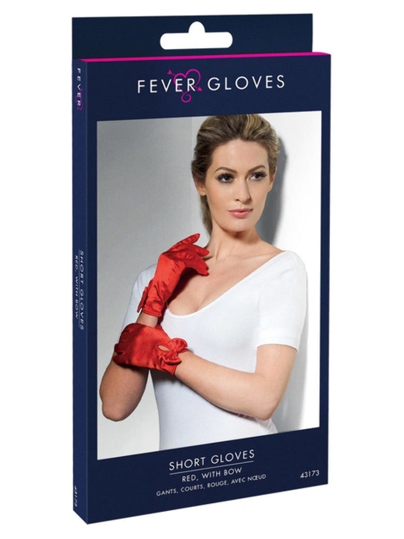 Gloves, Short, Red - 3