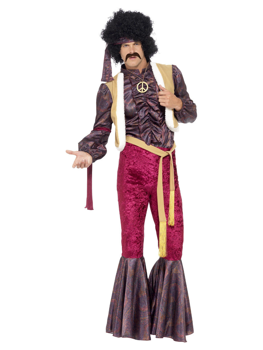 70s Psychedelic Rocker Costume, Purple - 1