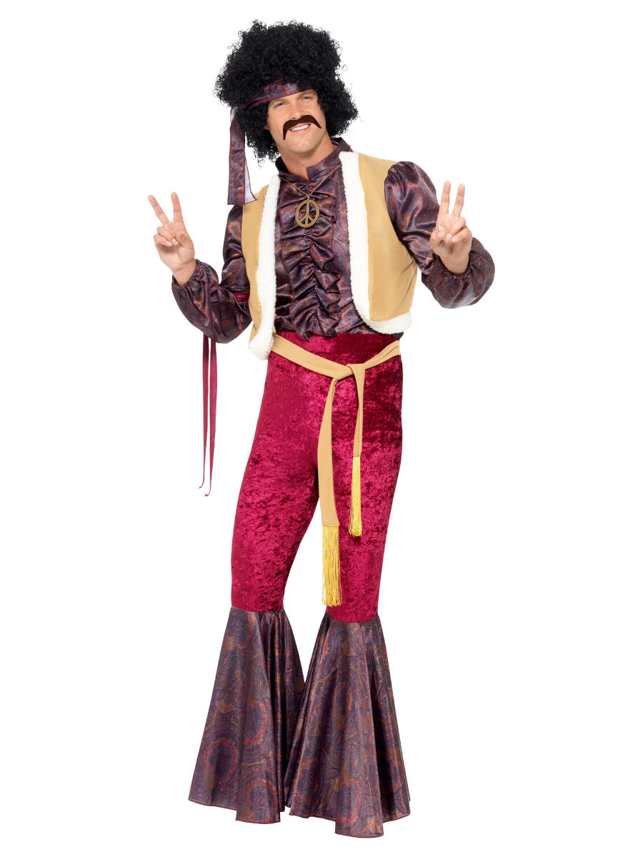 70s Psychedelic Rocker Costume, Purple - 5
