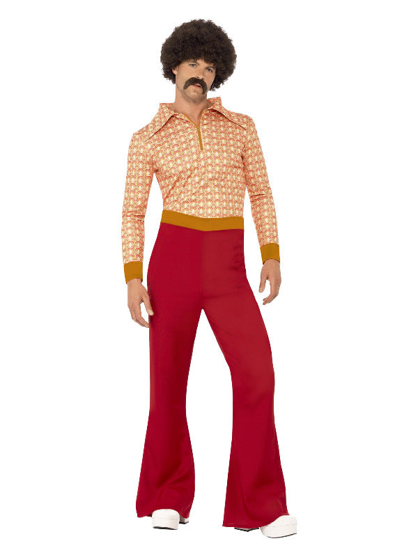 Authentic 70s Guy Costume, Red - 2