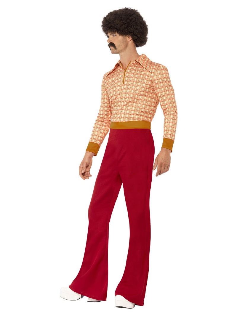 Authentic 70s Guy Costume, Red - 4