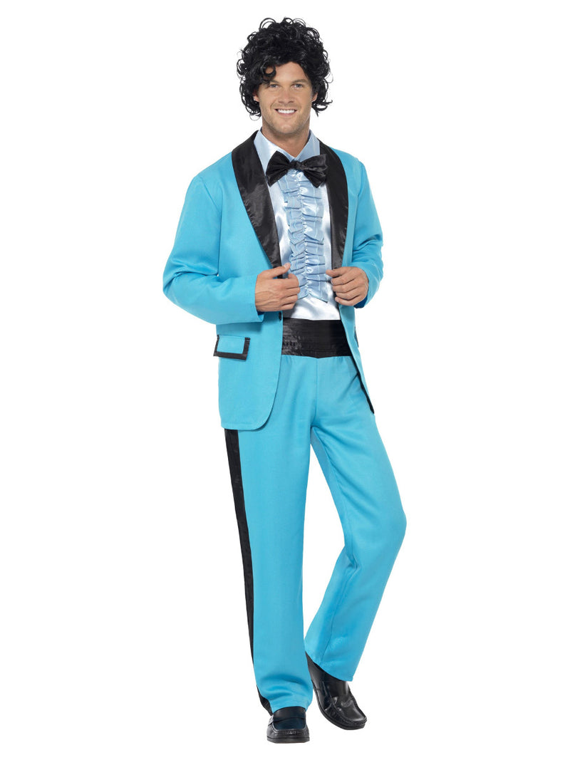 80s Prom King Costume, Blue - 1