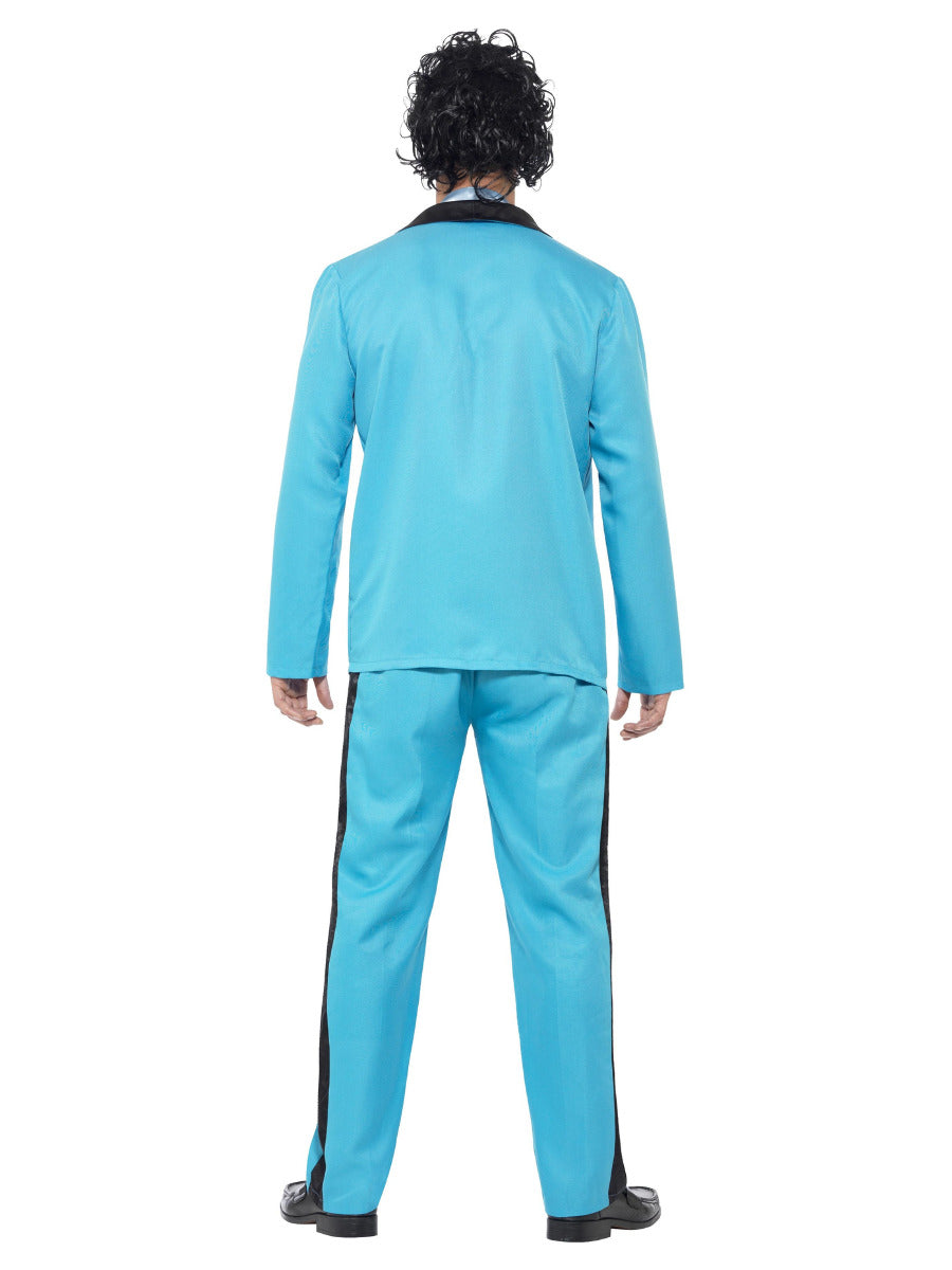 80s Prom King Costume, Blue - 3