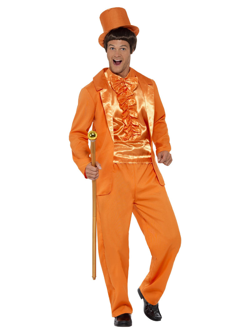 90s Stupid Tuxedo Costume, Orange - 1