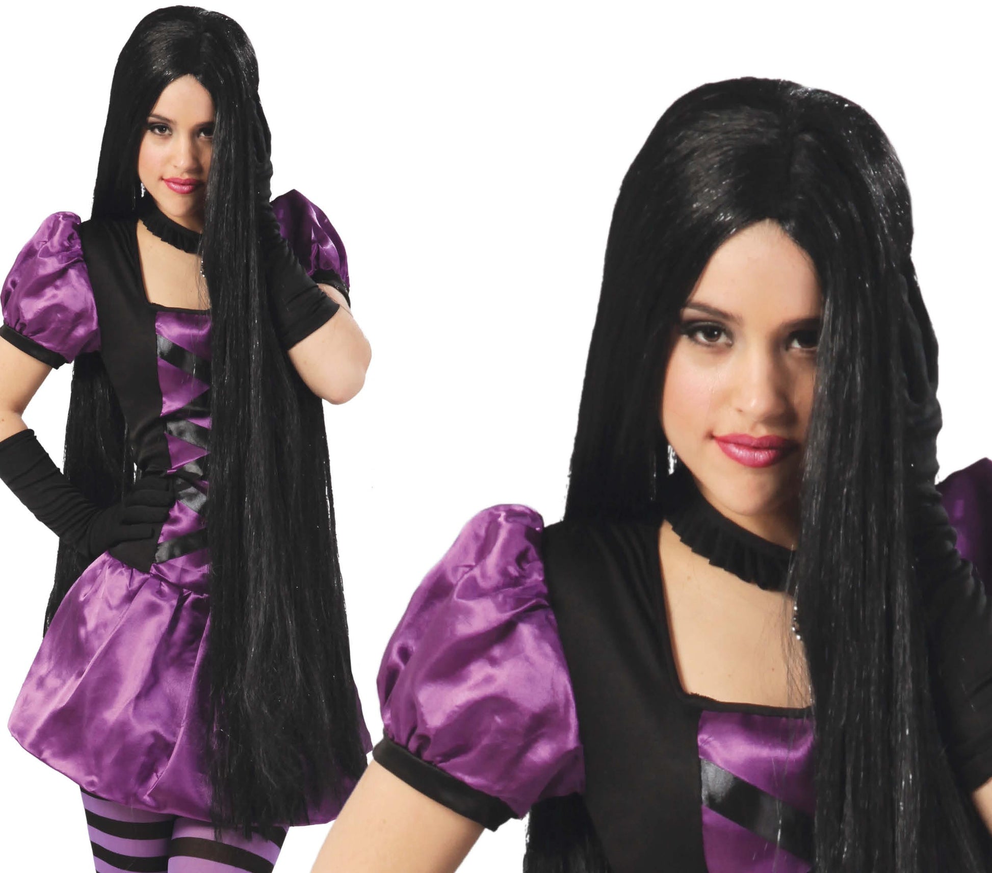 EXTRA LONG BLACK WIG