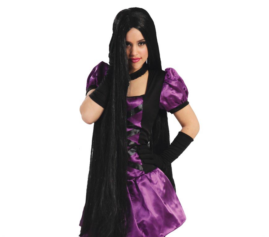 EXTRA LONG BLACK WIG