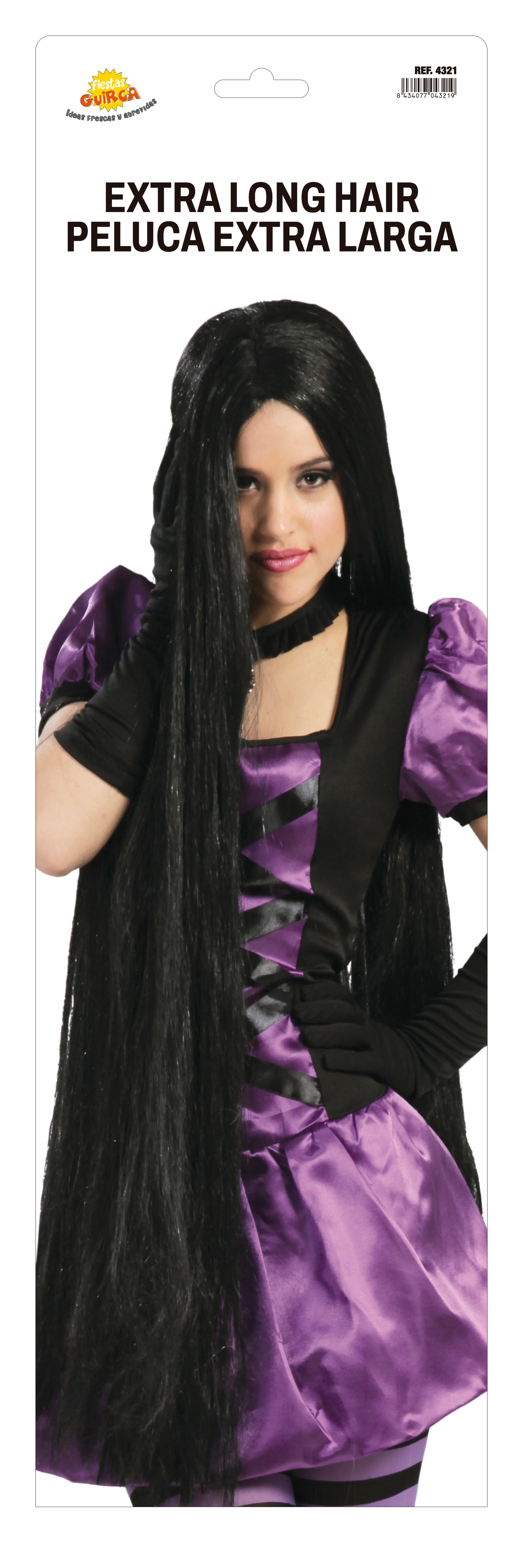 EXTRA LONG BLACK WIG