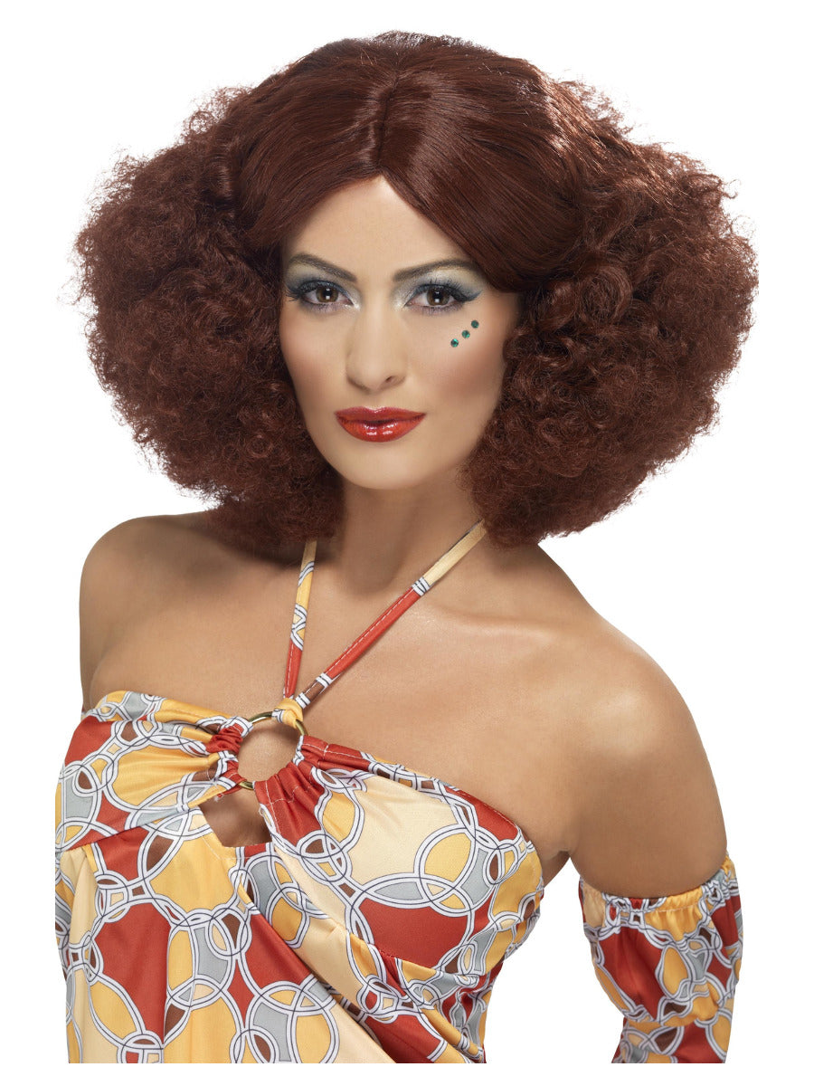 70s Afro Wig, Auburn - 1