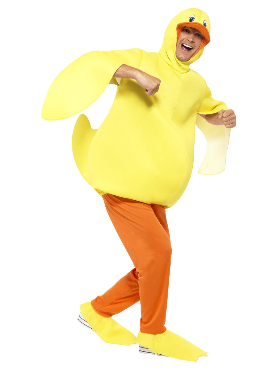 Duck Costume, with Bodysuit, Trousers, Yellow - 1