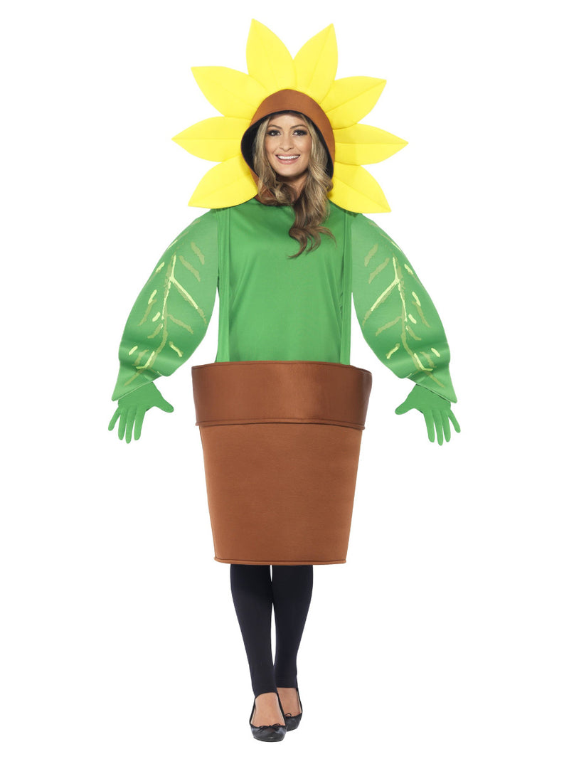 Sunflower Costume, with Top with Attached Hood - 1