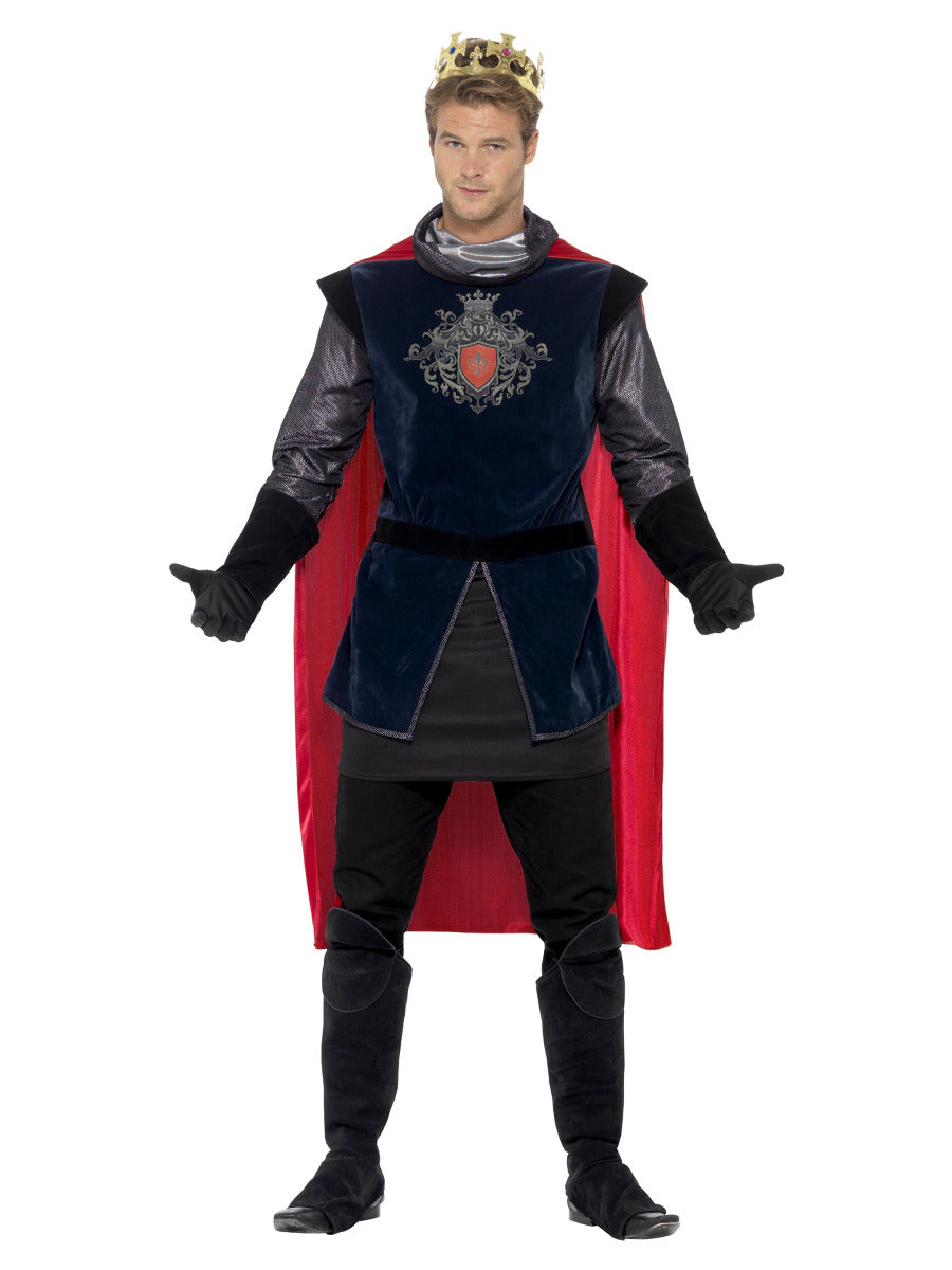 Deluxe King Arthur Costume, Black - 5