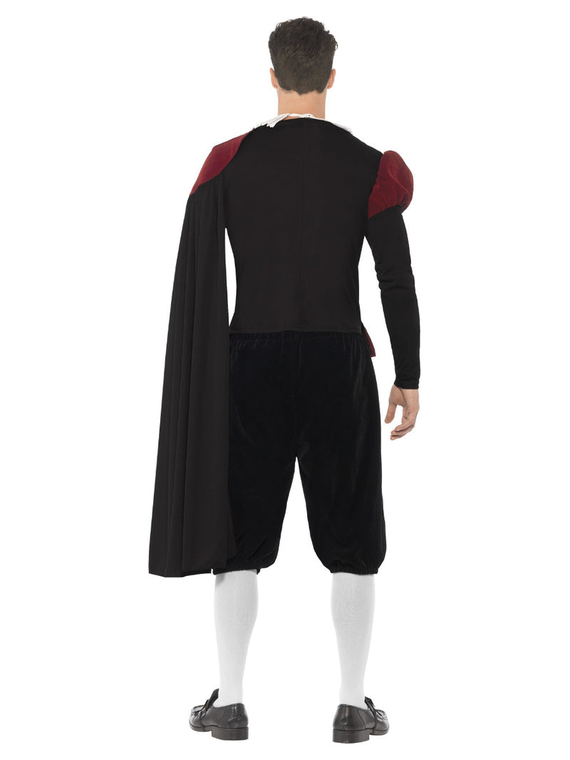 Deluxe Tudor Lord Costume, Black - 3