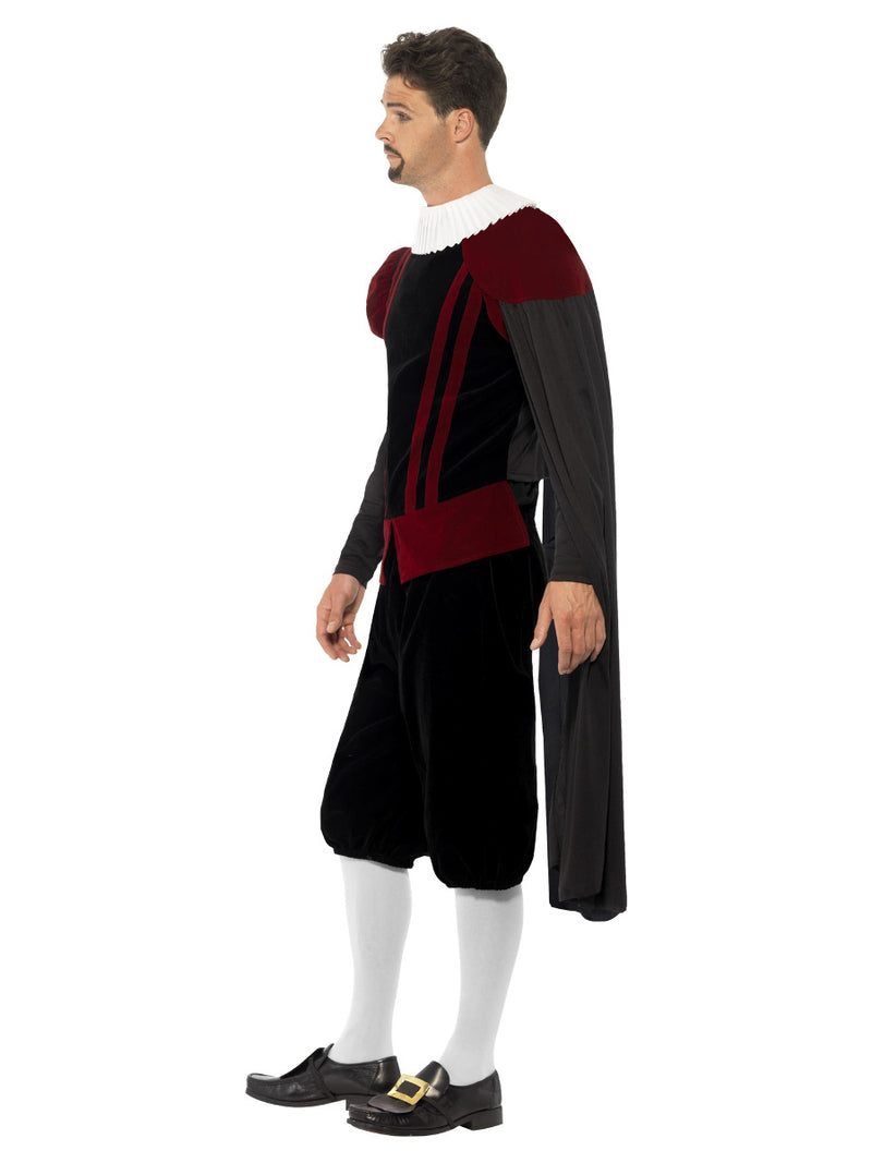 Deluxe Tudor Lord Costume, Black - 4