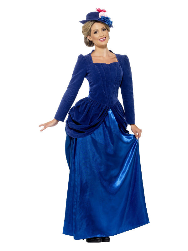 Deluxe Victorian Vixen Costume, Blue - 2