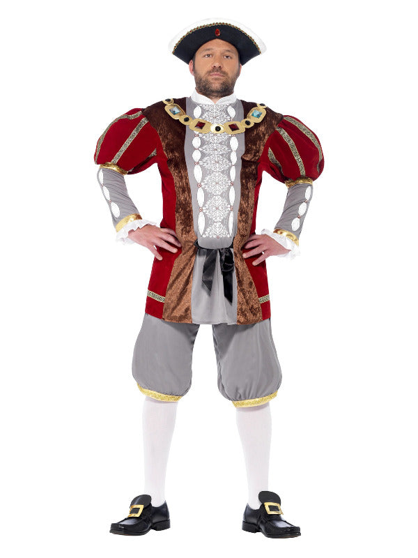Deluxe Henry VIII Costume, Red - 2