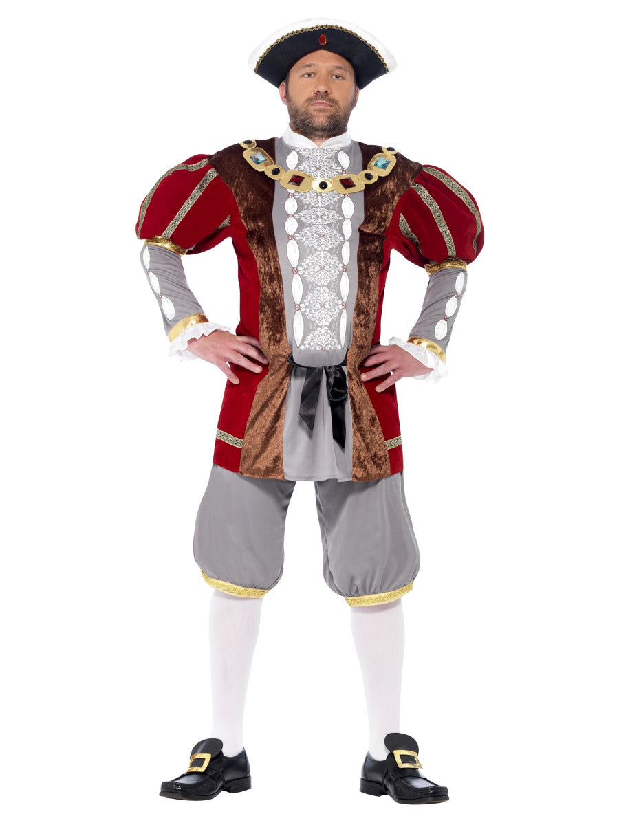Deluxe Henry VIII Costume, Red - 1